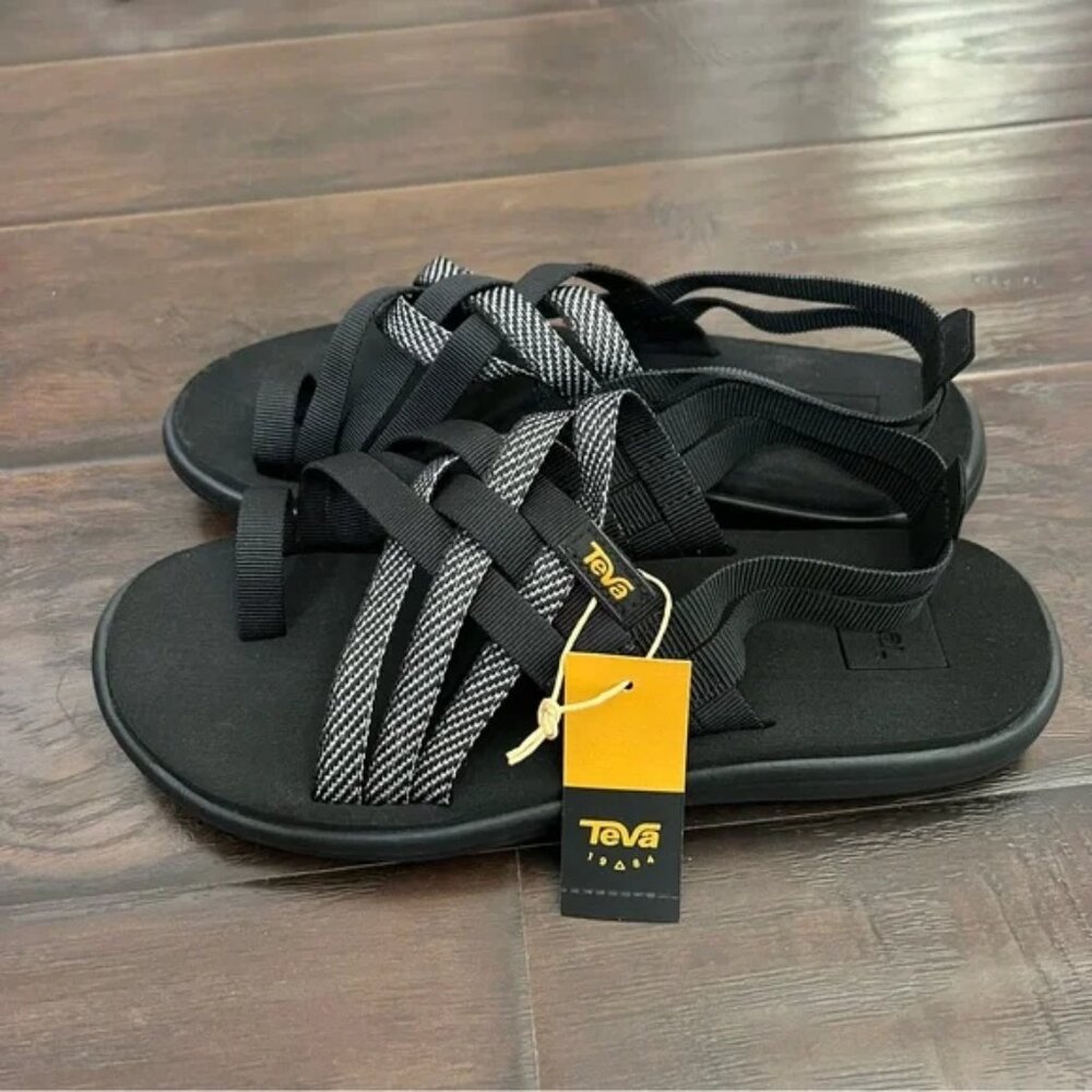 NWT Teva Women's Voya Strappy Sandals Black various sizes - Picture 6 of 8
